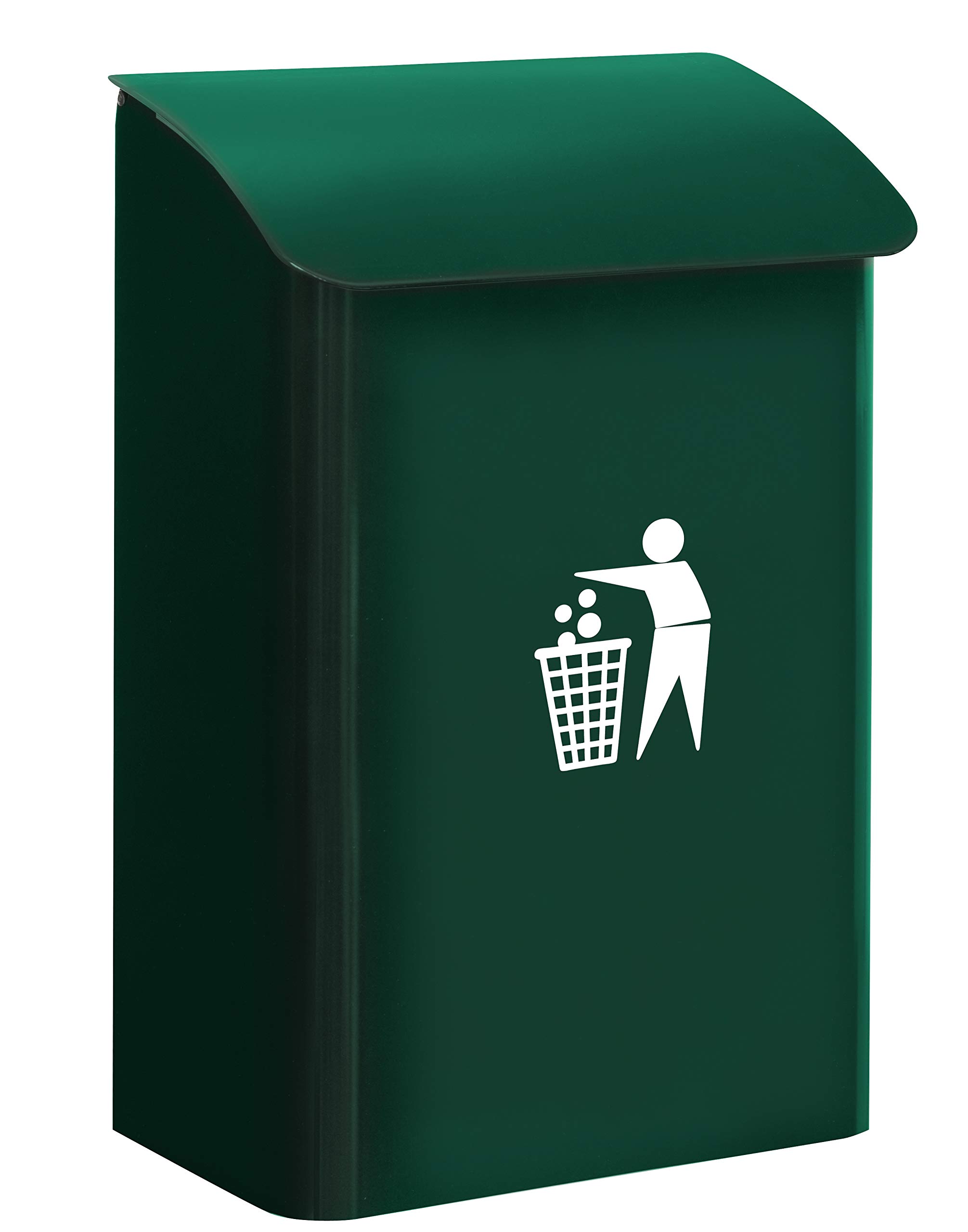 Arregui M283313 E-6103 Wall-Mounted Bin, Colour Green