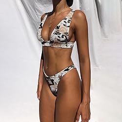 Bathing Suits for Women Deep V Neck Sexy Two Piece