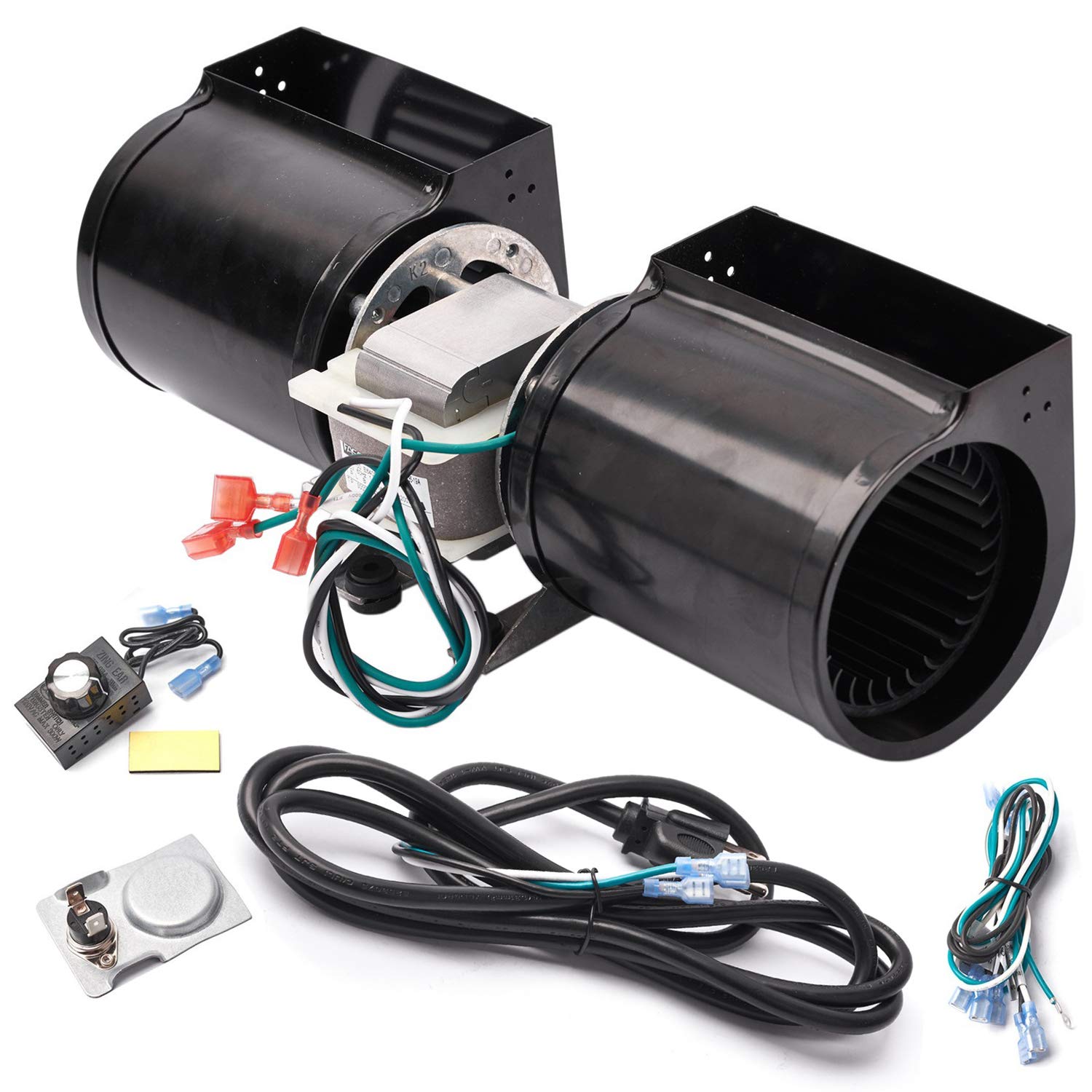 Photo 1 of Replacement Fireplace Blower Kit for Heat-N-Glo, Hearth and Home, Quadra Fire, GTI, Heatilator, Majestic, Superior, Monessen, Vermont Castings Fireplace, GFK-160A GFK-160 FAB-1600 Fireplace Blower Kit