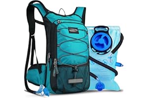 Lunidry Insulated Hydration Pack Backpack with 3L BPA Free Leak-Proof Water Bladder, Keep Liquids Cool for Up to 5 Hours, Daypack for Hiking, Running, Cycling, Hunting, Climbing