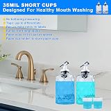 Dechoga Mouthwash Dispenser 2 Bottles Plastic Cup Holder Funnel 7 Paper Cups 2 view 4