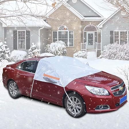 Nakeey Auto Abdeckung, Anti-Frost Auto Abdeckungen Scheibenschutz Frostabdeckung Frontscheibe Windschutzscheiben Winterschutz