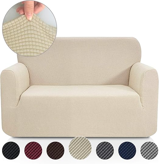 Amazon Com Rose Home Fashion Rhf Jacquard Stretch Loveseat
