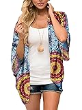 Women's Chiffon Boho Beach Kimono Cover Ups Tops