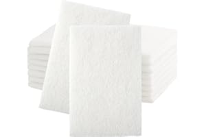 SANDPROX Scuff Pad 6” x 9” White Light Duty General Purpose Scuff Pads, 1200 Grit, 10 PCS Abrasive Pads for Final Scuffing,Surface Adhesion Preparation,Cleaning,Scotch Abrasive Brite Pad