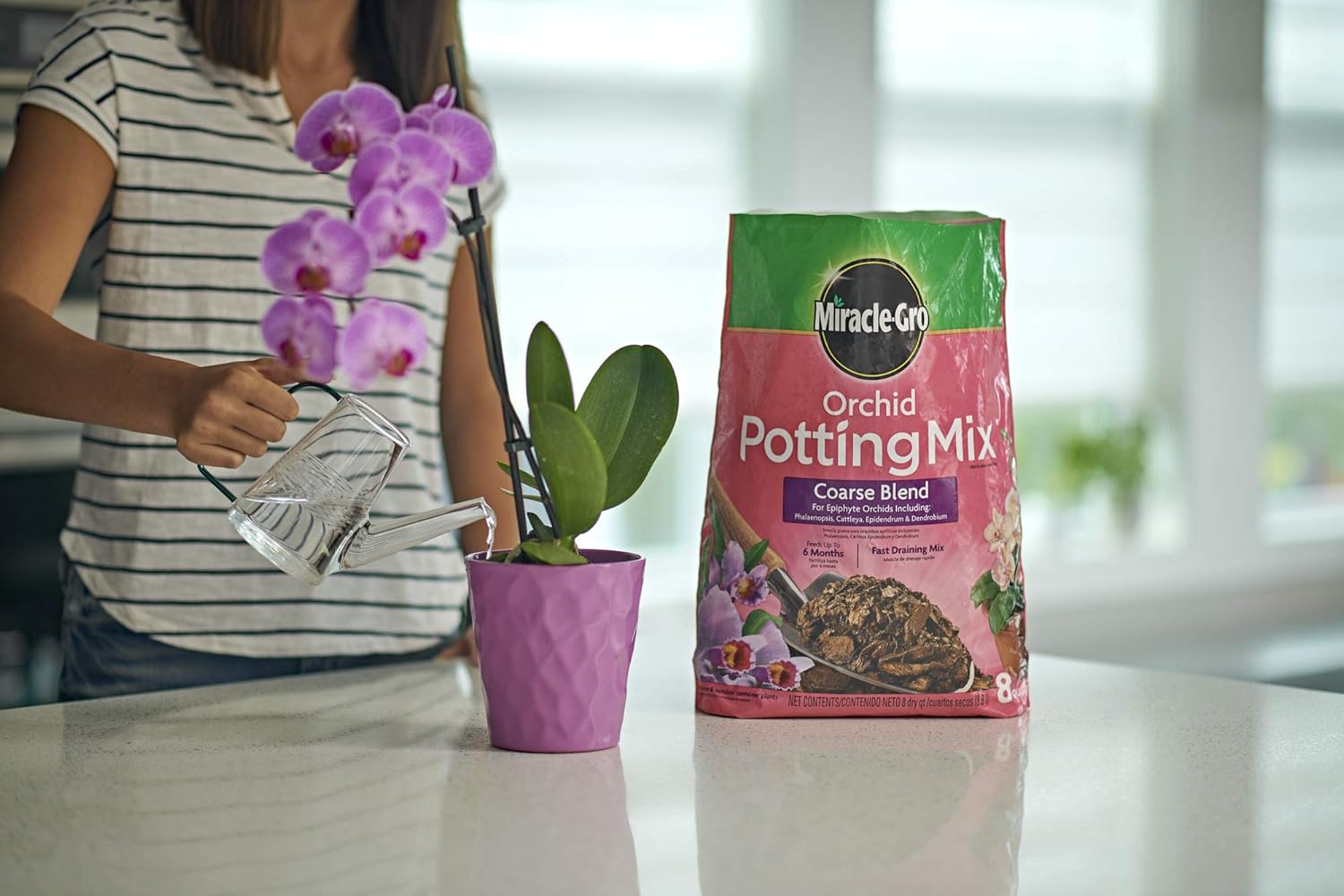 Miracle-Gro Orchid Potting Mix Coarse Blend, 8 qt. : Soil And Soil Amendments : Garden & Outdoor