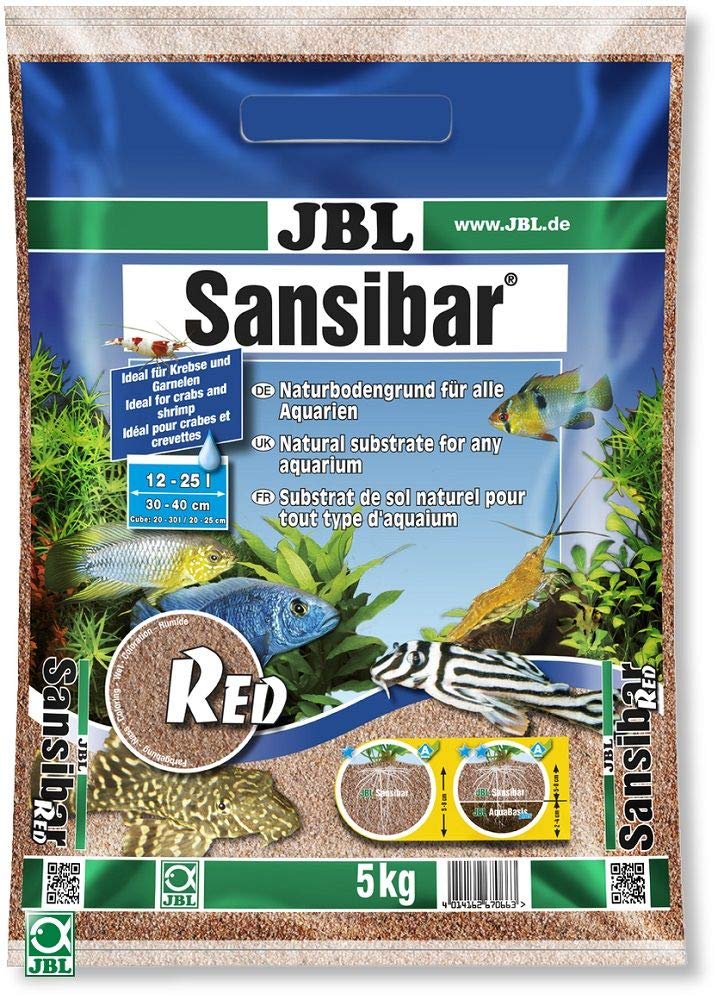 JBL Sansibar RED 5 kg, Fine, red substrate for fresh- and saltwater aquariums
