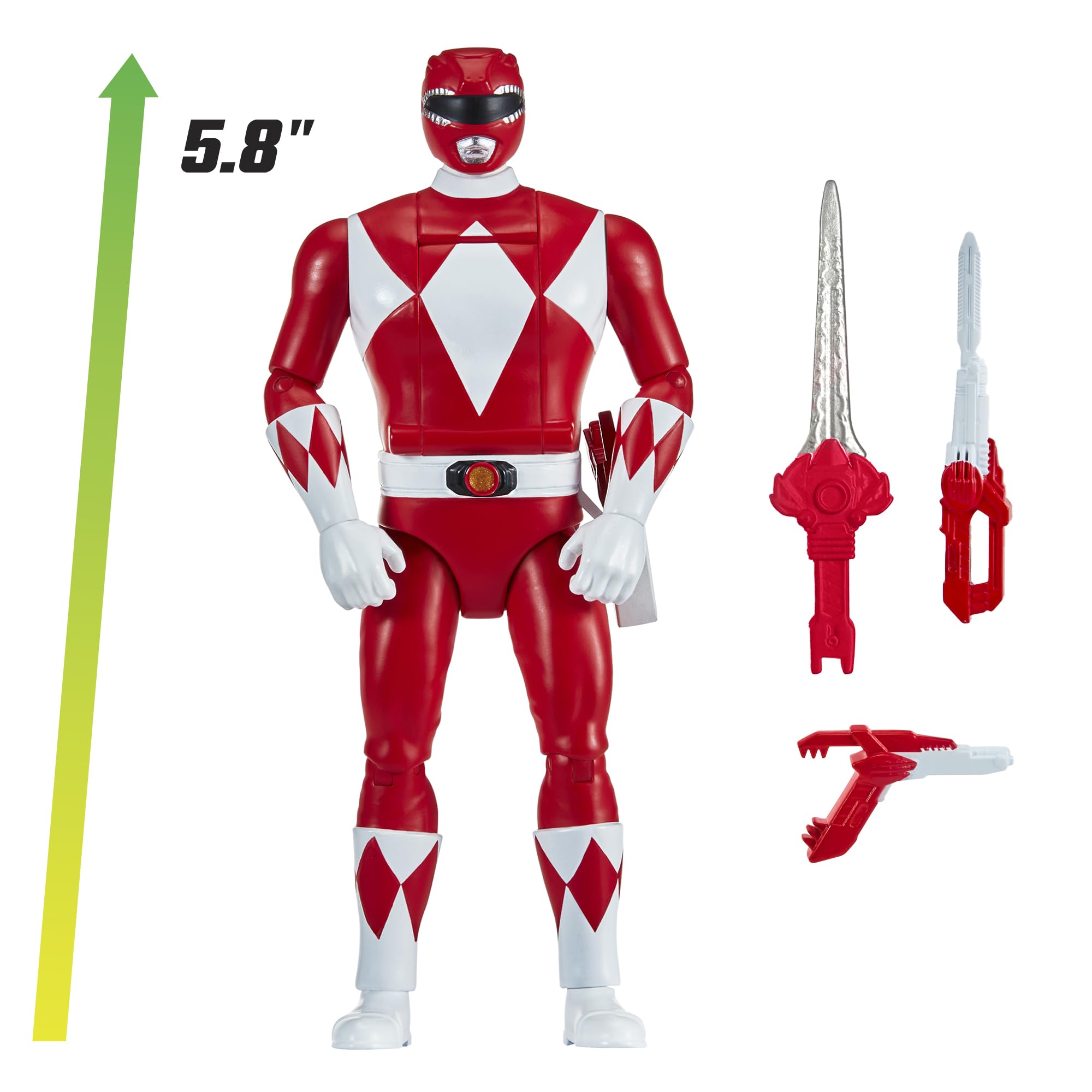 Power Rangers Mighty Morphin Re-Ignition - Auto-Morphin Red Ranger Action Figure by Playmates Toys