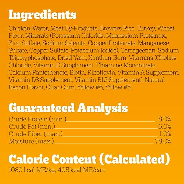 PEDIGREE CHOPPED GROUND DINNER ADULT SOFT WET DOG FOOD TURKEY & BACON FLAVOR, 13.2 OZ. CANS 12 COUNT