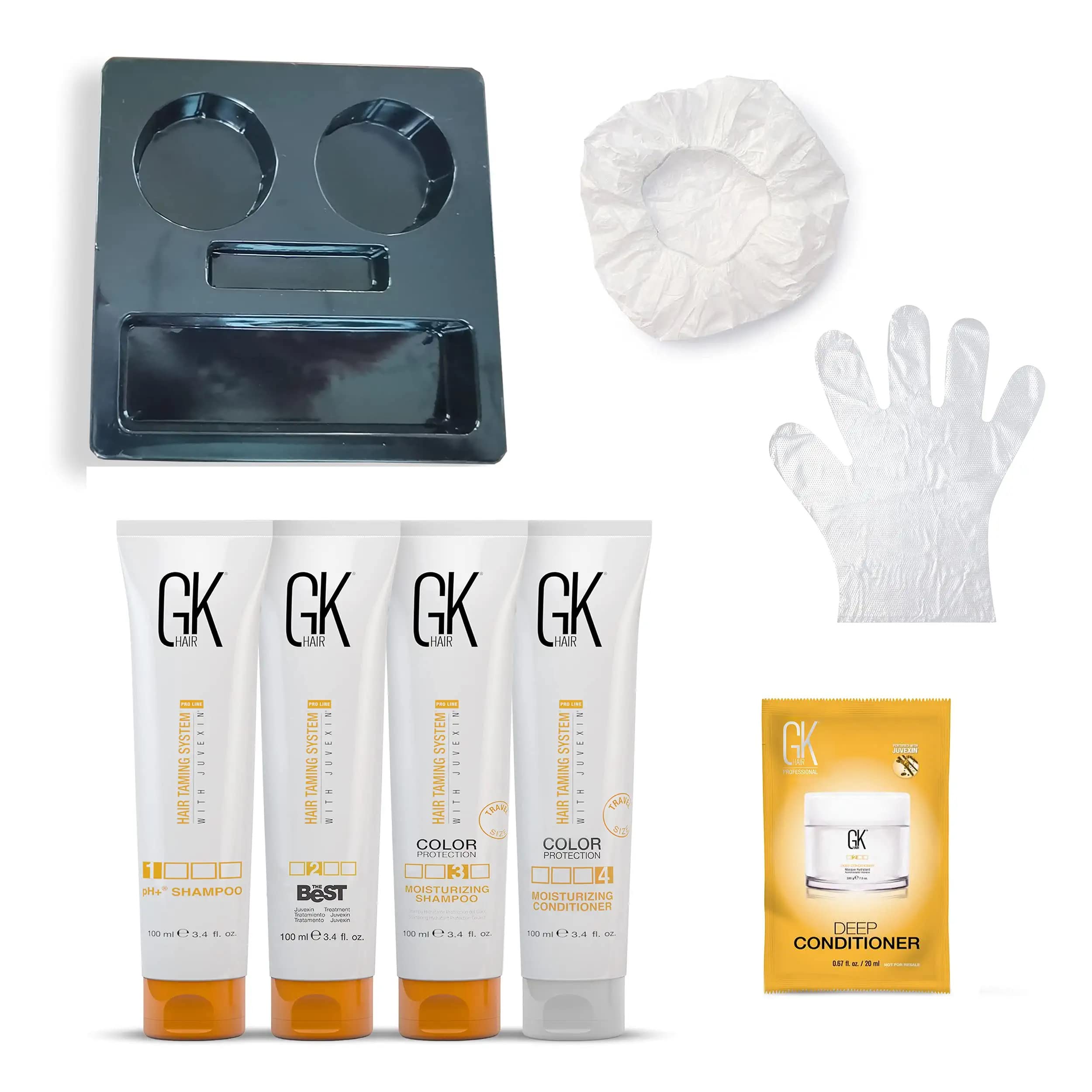 GK HAIR Global Keratin The Best Consumer Box Kit (3.4 Fl Oz/100ml) Smoothing Keratin Treatment Professional Brazilian Complex Blowout Straightening For Silky Smooth & Frizzy Hair