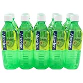 Aloevine Korean Aloe Vera Juice Drink with Real Aloe Pulp, Kiwi Flavor, Ready-to-Drink Plant-Based Beverage, 16.9 Fl Oz Bottles (Pack of 10)
