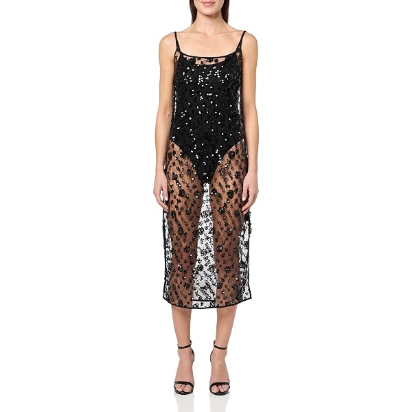 Slip Dress with Clear Bead Hotfix by Alexander Wang