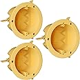 Inlight 4" Junction Box Round Electrical Box for Wall Lights, Old Work Box, UL Listed, 3-Pack, IN-0501-6-3
