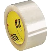 Scotch Box Sealing Tape 373, Clear, 72mm x 50m, Individually Wrapped Conveniently Packaged