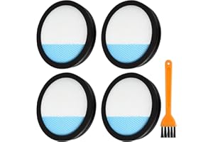 WRTI 4 Pack PCL720 Filter Replacement for Ryobi ONE+ 18V Cordless Stick Vacuum Cleaner PBLSV716K PBLSV716B PBLSV717K & PBLSV717B