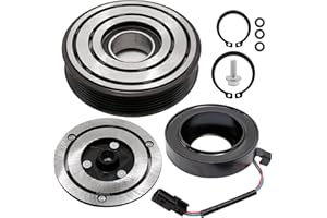Saihisday 92600ZE80A AC Compressor Clutch Assembly Repair Kit CO 10871C Replacement for Nissan Sentra 2007-2012 2.0L