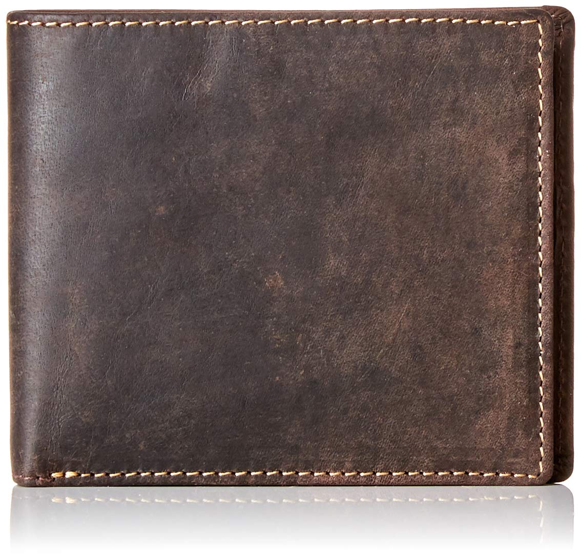 VISCONTI GENTS OIL BROWN LEATHER BIIFOLD WALLET 707