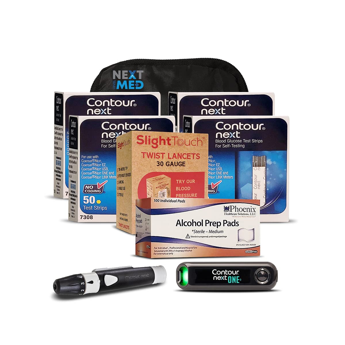 NextLevelMed Diabetes Testing Kit Includes 200 Strips, 100 Lancets