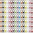 NSBELL 100PCS Lanyard Swivel Snap Hooks Heavy Duty Metal Lobster Claw Clasps for Backpack Charms, Zipper Pulls, Beads Projects, Colorful Little Clip