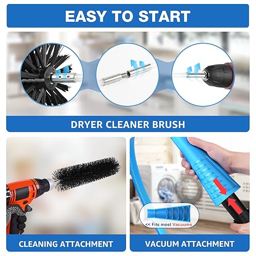 Vacuum Cleaner Dryer Vent Cleaning Tools Amazon Holikme Pieces