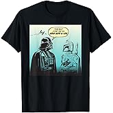 Star Wars Funny Darth Vader and Boba Fett Comic T-Shirt