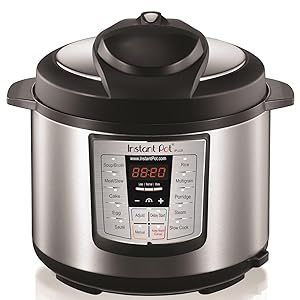 Instant Pot IP-LUX60 6-in-1 Programmable Pressure Cooker, 6-Quart 1000-Watt