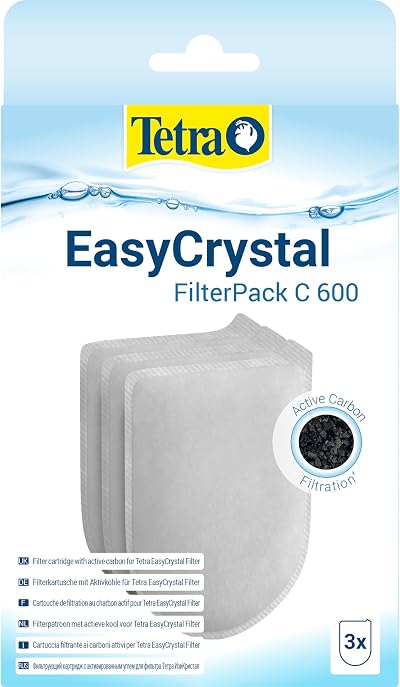 Tetra Easy Crystal Filter Pack 600C Filter Cartridge with Active Carbon