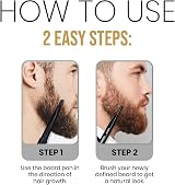 King Leonidas Beard Pencil Filler Black Water-Resistant Liner Pen Men view 4