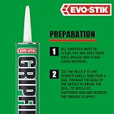 EVO-STIK GRIPFILL Gap Filling Adhesive 350ml Buff Pack of 3 view 5