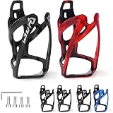 Ainiv Bike Water Bottle Cage 2Pcs Plastic PC Bottle Holder Black Red view 2