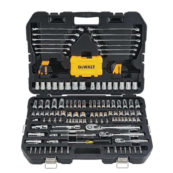 DEWALT DWMT73803 Mechanics Tool Kit 168piece Set, with Case Amazon.co