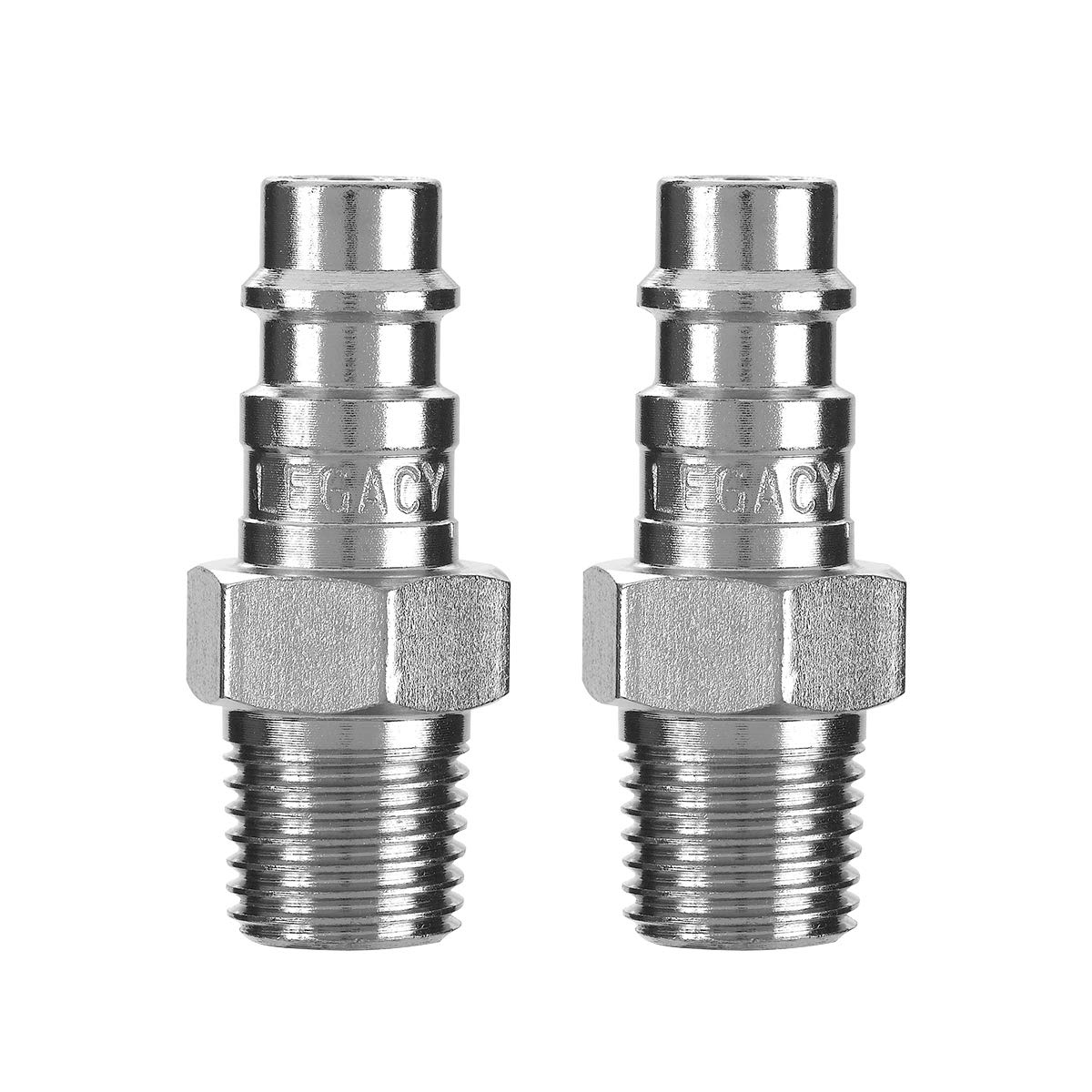 Flexzilla Pro High Flow Plug, 1/4" Body, 1/4" MNPT, 2 Pack - A53440FZ-2PK