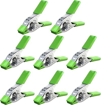 SWANLAKE GARDEN TOOLS 8-Piece 6-Inch Heavy Duty Spring Clamps 2.5-Inch Jaw