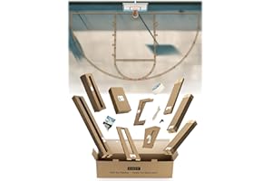 Coivy Quick Setup Backyard Basketball Court Marking Kit – Snap-Fit Stencils for Concrete,Asphalt,Residential Driveway,with Re