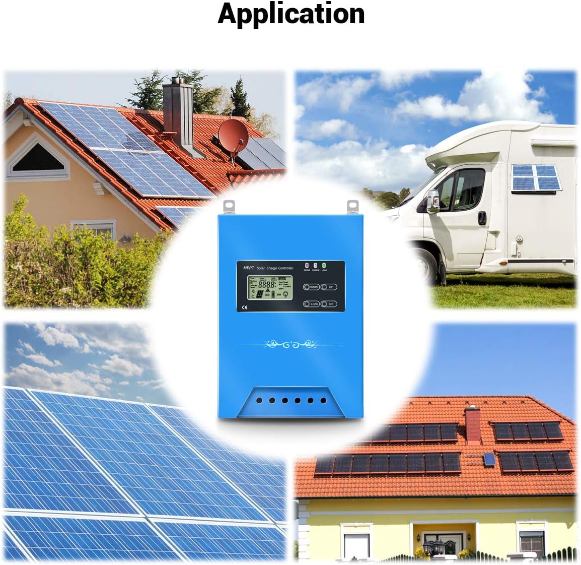 iSunergy 50A MPPT Solar Charge Controller 12V/24V/48V Auto Working Buck Solar Panel Battery Regulator Maintainer with LCD Display for Solar Panel Battery Overload Protection : Garden & Outdoor