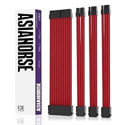 AsiaHorse 18AWG PSU Cable Extension Sleeved Custom