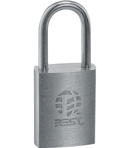 BEST Access Systems 41B772L Padlock, Stainless Steel Shackle