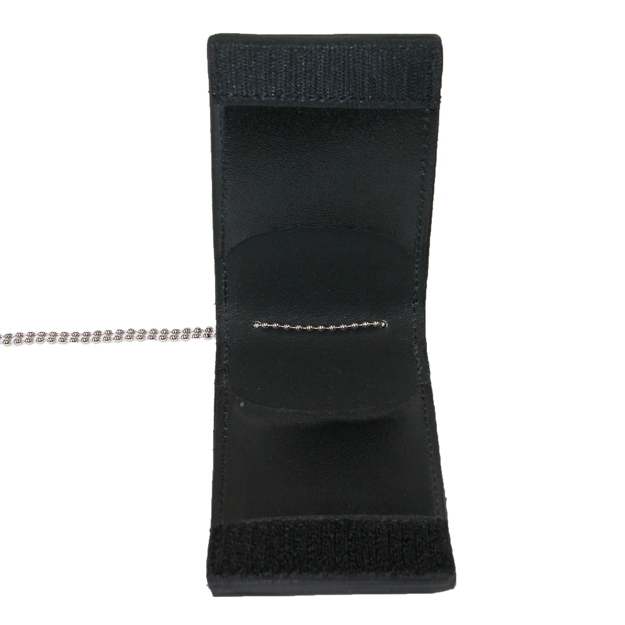 Boston Leather Leather Deluxe ID and Badge Holder Wallet, Black