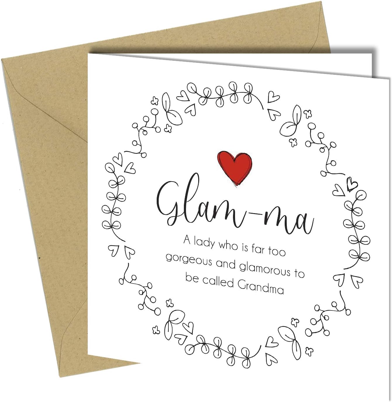 BIRTHDAY CARD/MOTHERS DAY, THANK YOU for Gran/Grandma/Granny GLAM-MA BIRTHDAY for Grandma HUMOUR Funny Rude Joke #1392