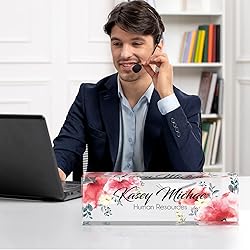 Desk Name Plate Personalized, Custom Name Plate for