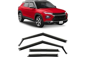 Voron Glass in-Channel Extra Durable Rain Guards for Chevrolet (Chevy) Trailblazer 2021-2026, Window Deflectors, Vent Window 