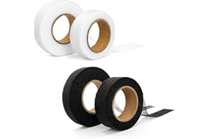 OOTDAY Iron On Hem Tape, Fusible Hem Tape, Adhesive Hem Tape, 0.8 inch Wide 66/210 FT Long, No Sewing Required, Perfect for for Pants Dresses Clothes Curtains, Fabric(4 Rolls)
