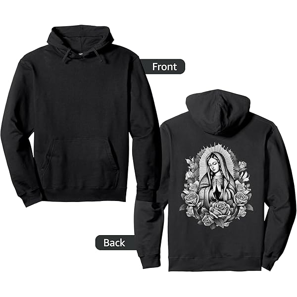 Amazon.com: Our Lady Virgen De Guadalupe Virgin Mary Floral Zip