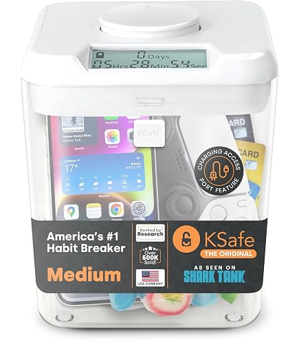 Amazon.com: kSafe Time Locking Container Medium – Phone Lock Box