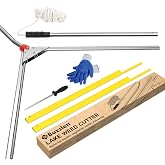 Buzzlett Lake Weed Cutter, 48-Inch Cutting Width, Aquatic Cutting Tool for Lakes &amp; Ponds, Sharp Stainless Steel Blades, Rust-Proof, 28-Foot Throw Rope, Cuts Lily Pads, Algae &amp; Reed