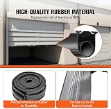 VEVOR Garage Door Seal Bottom Rubber 16ft U Shape O-Ring Weather Seal Kit view 3