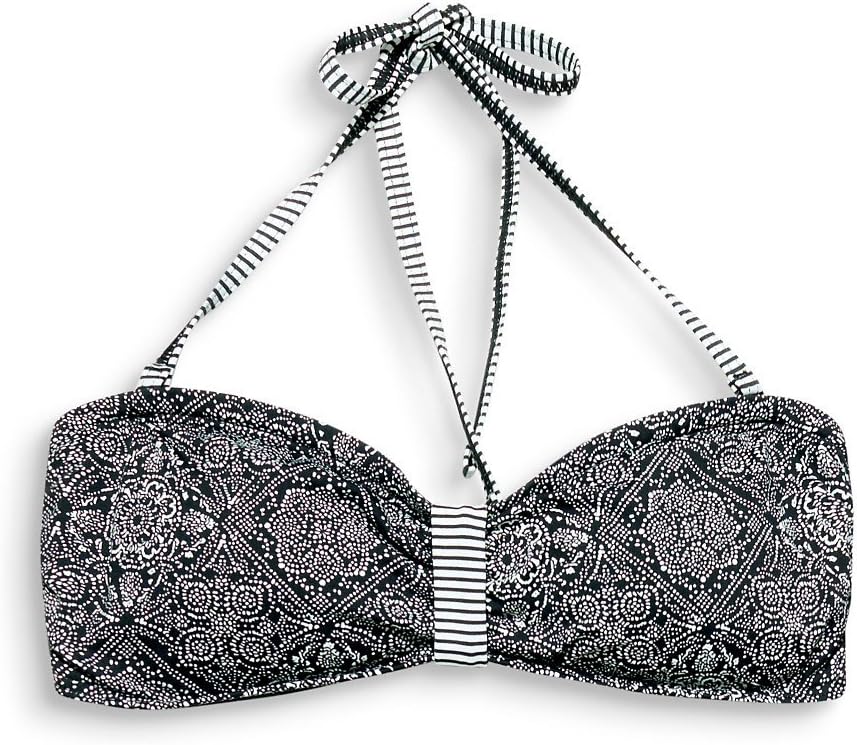 ESPRIT Bodywear Women's 998ef1a828 Bikini Top, Black (Black 001), 14