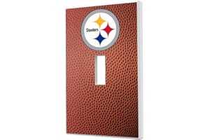 STRATEGIC PRINTING Keyscaper NFL Football Design Single Toggle Light Switch Plate