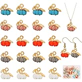 BENOSPACE 20Pcs Thanksgiving Pumpkin Pendant Halloween Pumpkin Charms3D Pumpkin Alloy Charms Jewelry DIY Making Accessory for Earring Bracelet Necklace Halloween Thanksgiving Decoration