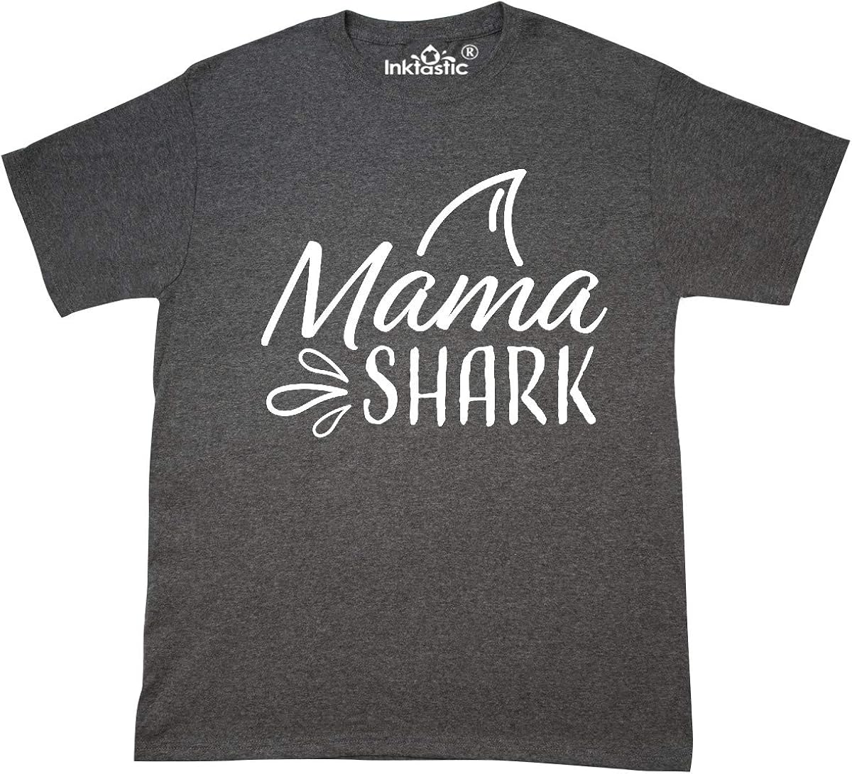 inktastic Mama Shark with Shark Fin T-Shirt